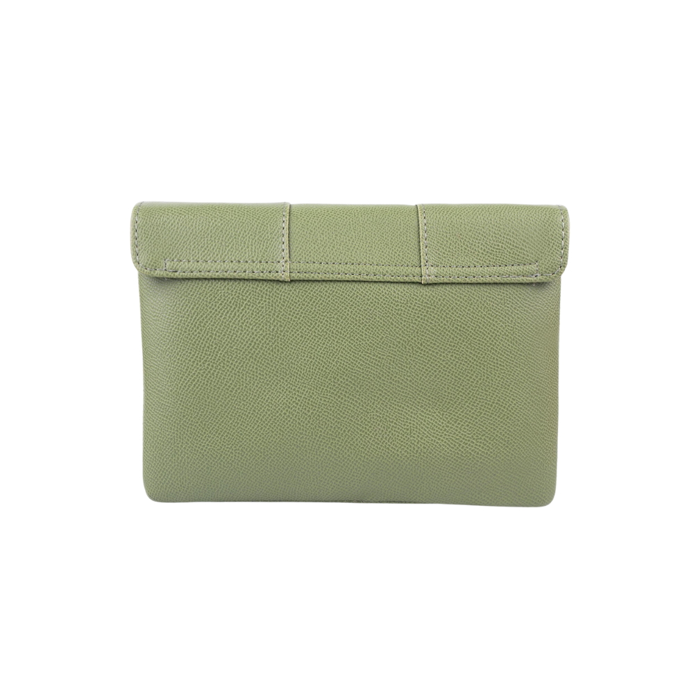 Green Envelope Clutch