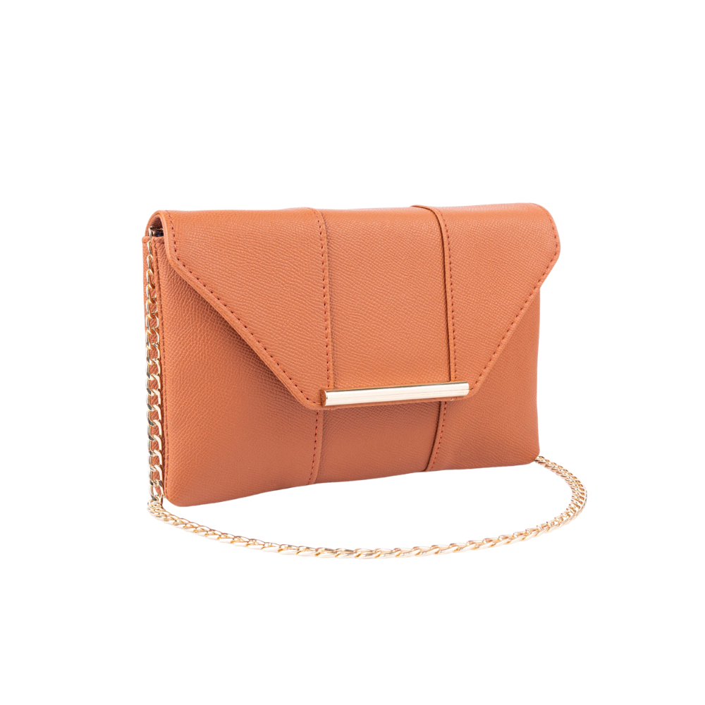 Beige Envelope Clutch